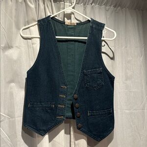 Dark Blue Denim Vest
